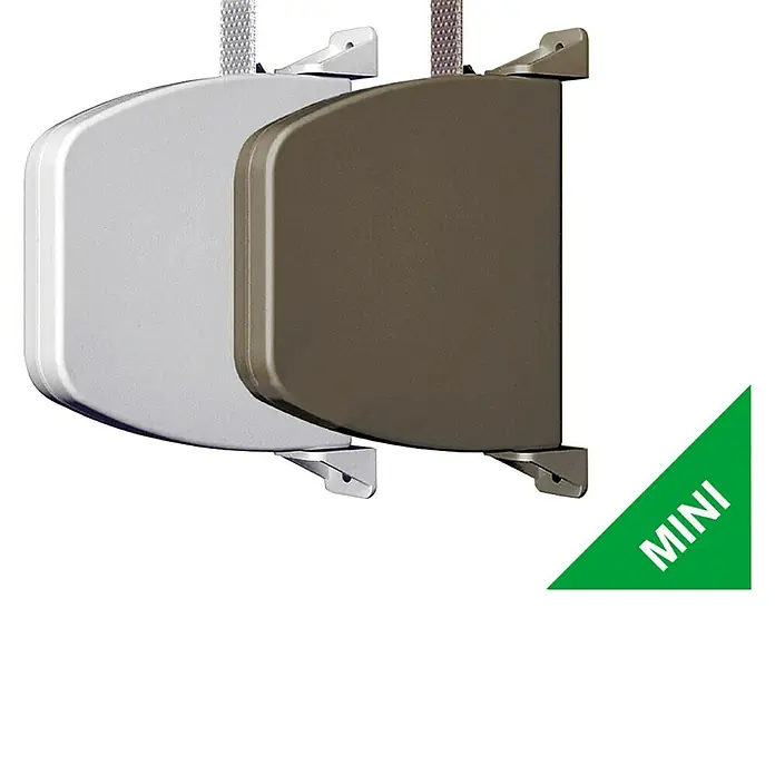 Schellenberg Aufschraubwickler Mini - L x B x H: 159 x 120 x 22 mm, Gurtbreite: 14 mm, Weiß