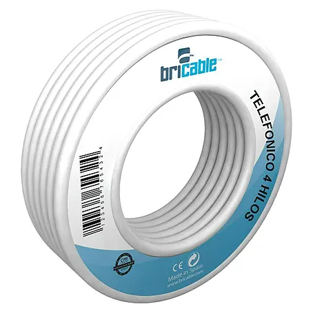 Bricable  Cable de teléfono 4 hilos