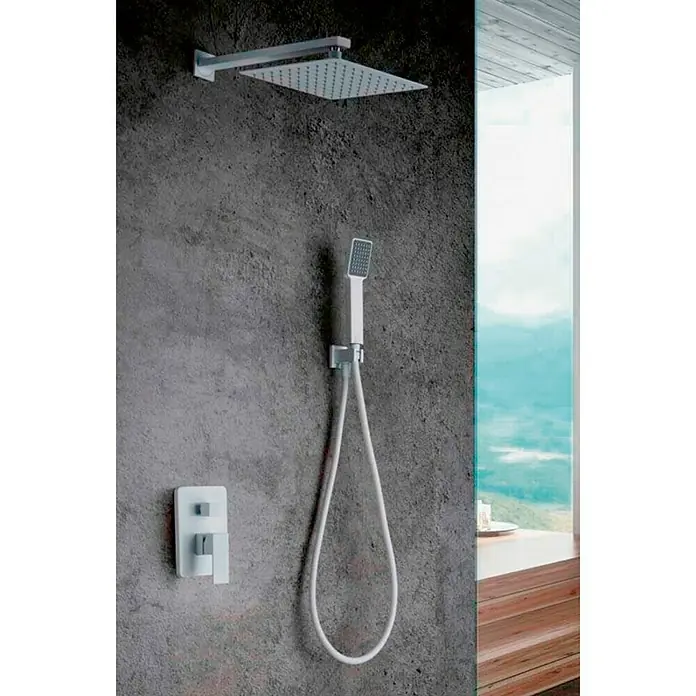 Imex Conjunto de ducha empotrado Dublín - Blanco, Mate
