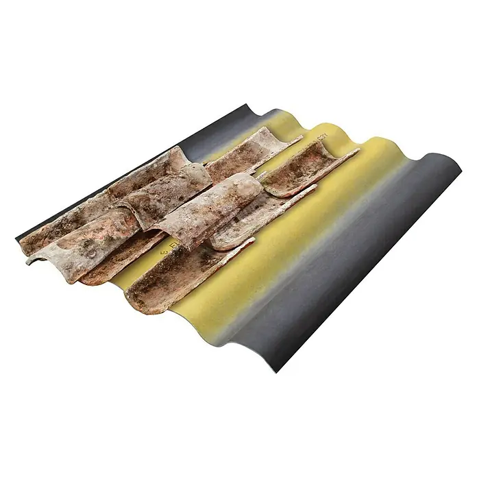 Euronit Placa de fibrocemento bajoteja Imperline - 1,24 m x 96 cm x 5,5 mm
