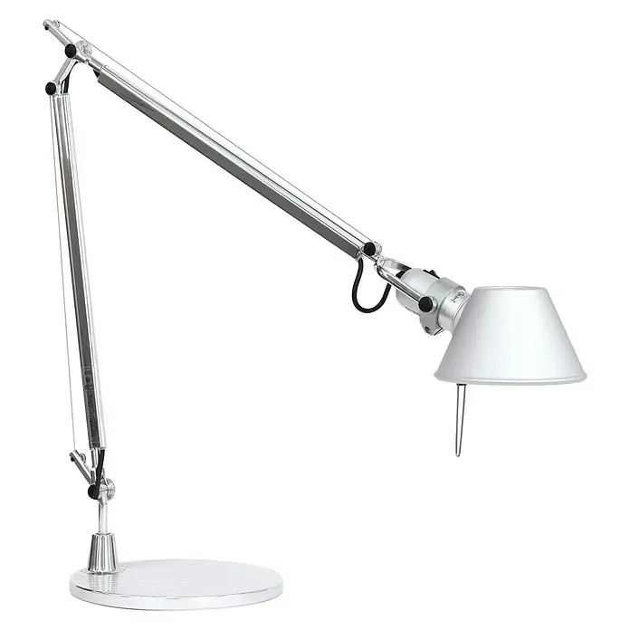 Artemide Tischleuchte Tolomeo - 77 W, Silber, Silber, E27 - Vorderansicht