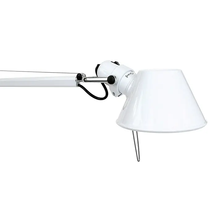 Artemide Tischleuchte Tolomeo - 77 W, Weiß, Silber, Weiß, E27 - Vorderansicht
