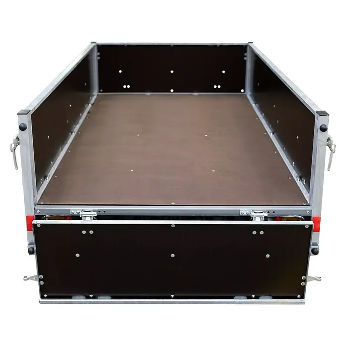 Stema Anhänger WOODOXX 750 - Nutzlast: 584 kg, Einachser, Kasteninnenmaß: 201 x 115 x 40 cm, Ungebremst - Vorderansicht