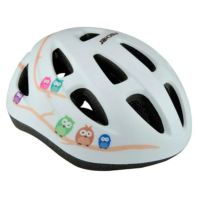 Fischer Fahrradhelm Eule - Größe: S/M 55 - 59 cm - Vorderansicht