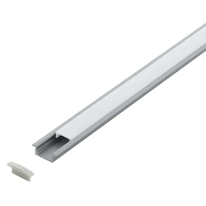 Eglo Profil Recessed Profile 1 - 200 x 2,3 x 0,9 cm, Aluminium, Weiß, Aluminium - Vorderansicht