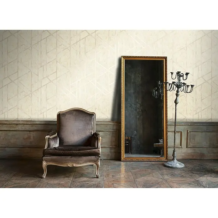 AS Creation Metropolitan Stories Vliestapete Geometrie - Beige, Grafisch, 10,05 x 0,53 m - Stimmungsaufnahme