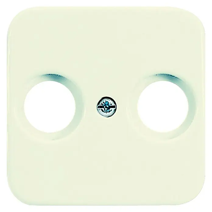 Busch-Jaeger Duro 2000 SI Antennenabdeckung - Cremeweiß, 2-fach, Kunststoff, IP20