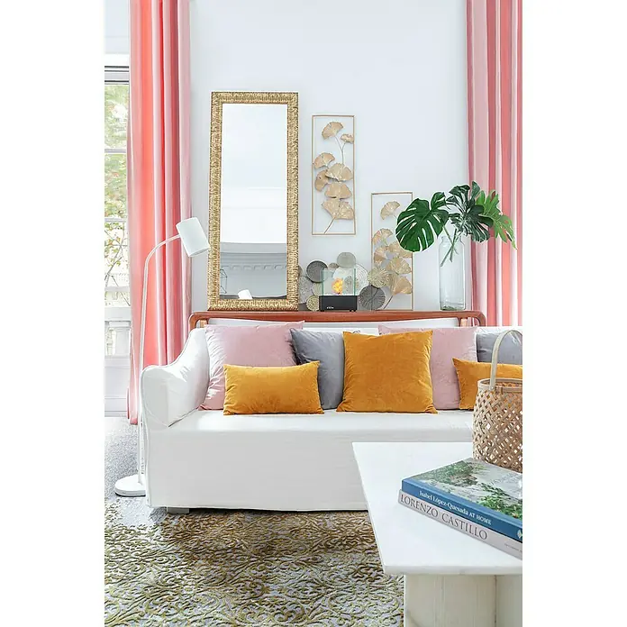 Cortina con ollaos Velvet - 140 x 270 cm, 100% poliéster, Maquillaje