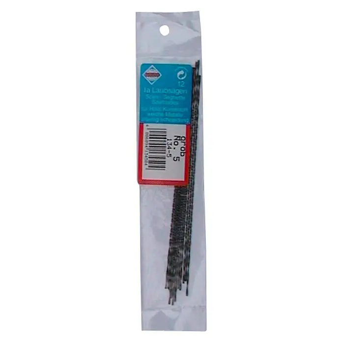 Pebaro Laubsägeblätter Rund Nr. 1 - Sehr Fein (Gr. 1), 130 mm, Holz