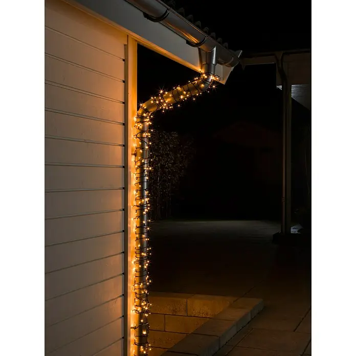 Konstsmide Led-feestverlichting Micro-led - Buiten, 120 lampen, 19,04 m, Lichtkleur: Barnsteen - Zijaanzicht rechts