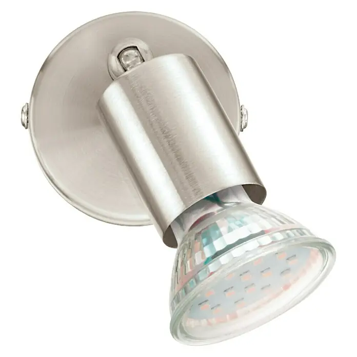 Eglo LED-Wandstrahler - 3 W, Nickel matt, Warmweiß