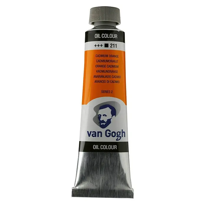 Talens Van Gogh Pintura al óleo - Naranja cadmio, 40 ml, Tubo