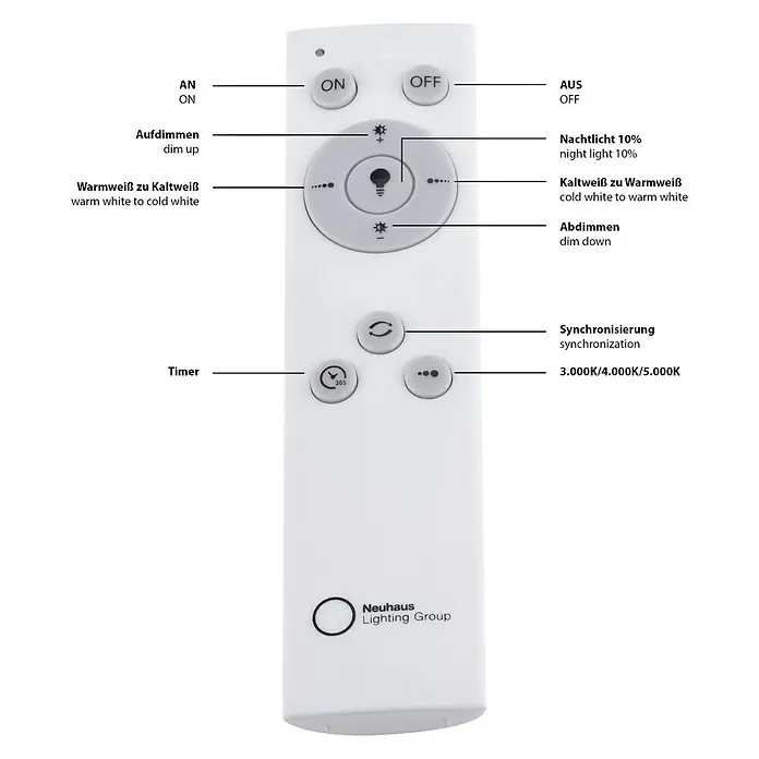 Paul Neuhaus LED-Deckenleuchte rund Jupiter - 80 W, Ø x H: 800 mm x 11,5 cm, Weiß, Kaltweiß