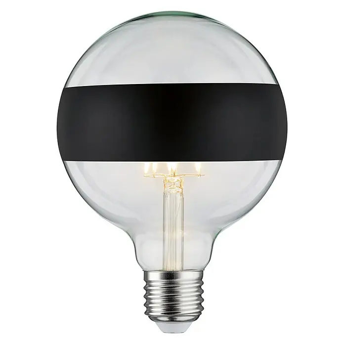Paulmann LED-Leuchtmittel - E27, Warmweiß, Klar/Schwarz - Vorderansicht