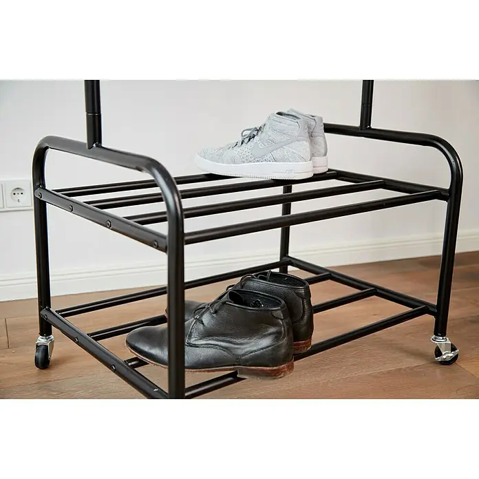 Store It Kolica za odjeću Loft - D x Š x V: 52,5 x 91,5 x 173 cm, Kotačići, Metal - Detaljan prikaz