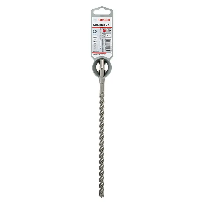 Bosch Professional Svrdlo za beton SDS-Plus SDS Plus-7X - Promjer: 10 mm, Duljina: 265 mm - Pogled odozdo