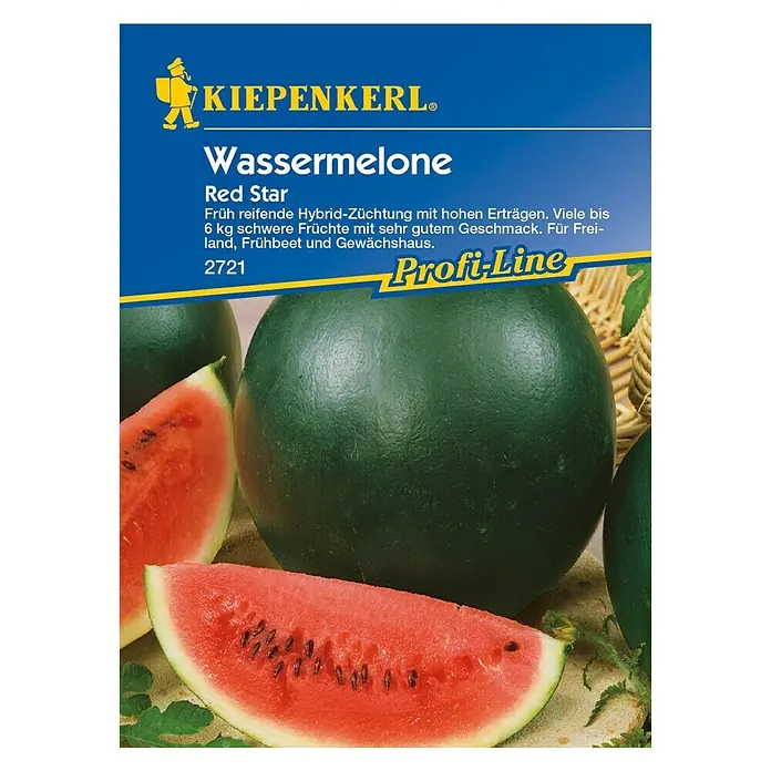 Kiepenkerl Profi-Line Obstsamen Wassermelone - Citrullus lanatus, Erntezeit: August - Vorderansicht