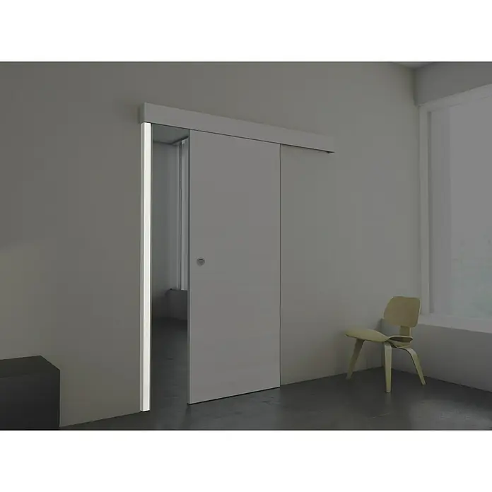 Estructura batiente Fresno Eslovenia - 67 x 2.140 mm, Blanco