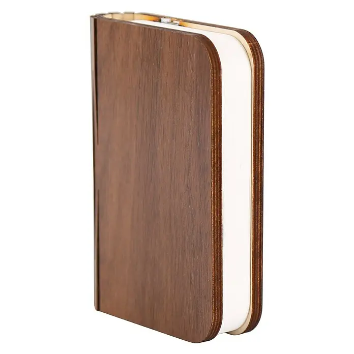 LED-Nachtlicht Book - Braun/Transparent, 2,5 x 9 x 12,3 cm, RGBW