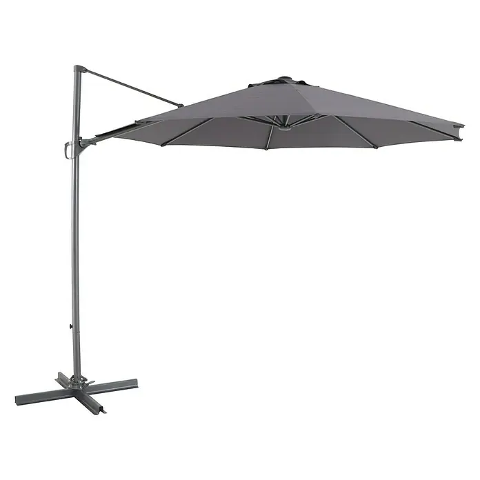 Sunfun Ampelschirm Florenz - Anthrazit, Durchmesser: 300 cm