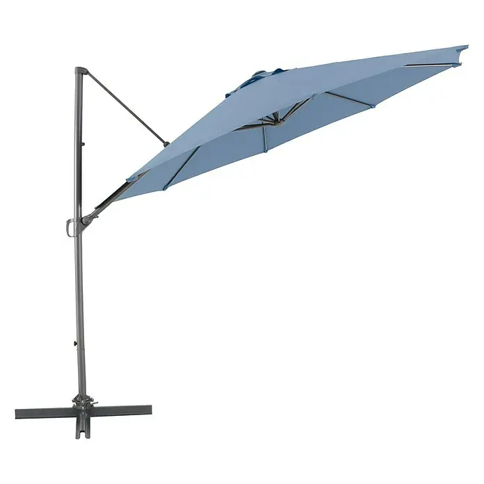 Sunfun Ampelschirm Florenz - Blau, Durchmesser: 300 cm