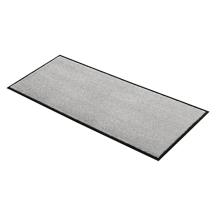 SCHÖNER WOHNEN-Kollektion Sauberlaufmatte Uni - Grau, 100 x 67 cm, 100 % Polyamid - Rechte Seitenansicht