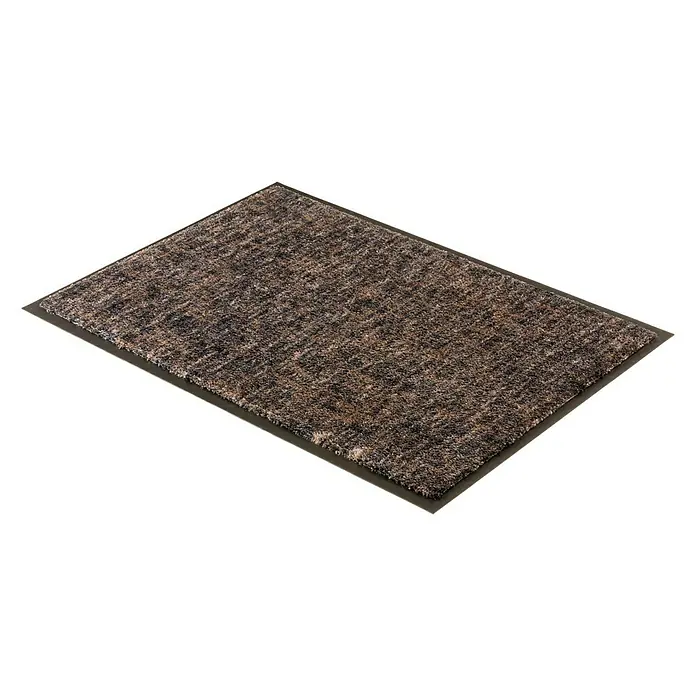 SCHÖNER WOHNEN-Kollektion Sauberlaufmatte Gitter - Anthrazit/Braun, 50 x 70 cm, 100 % Polyamid - Rechte Seitenansicht