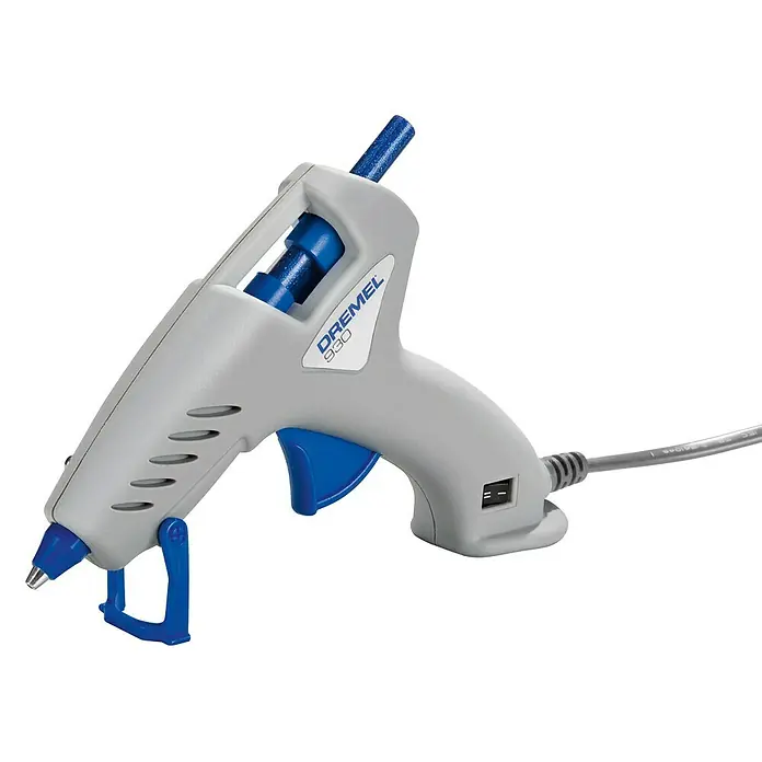 Dremel Pištolj za vruće ljepljenje 930-18 Hobby - Promjer uloška za ljepilo: 7 mm, Vrijeme zagrijavanja: 5 min - Pogled s lijeve strane
