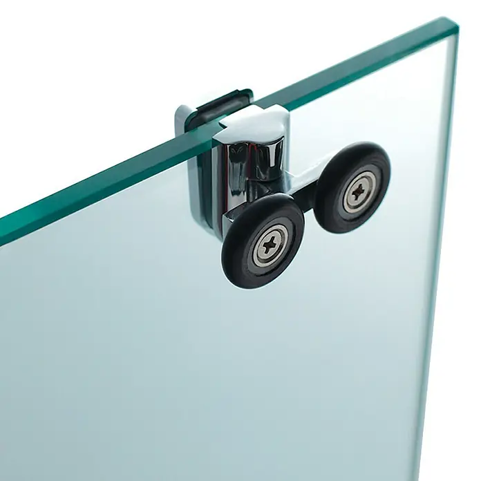 GME Mampara de ducha frontal Basic - An x Al: 190 x 195 cm, Anodizado, 6 mm, Plata brillo