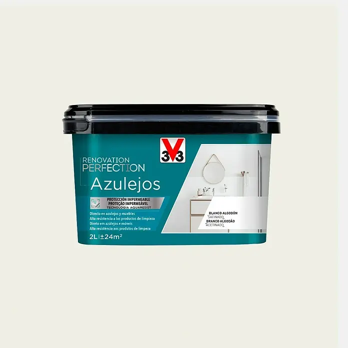 V33 Esmalte para azulejos Renovation Perfection - Lino, 2 l, Satinado