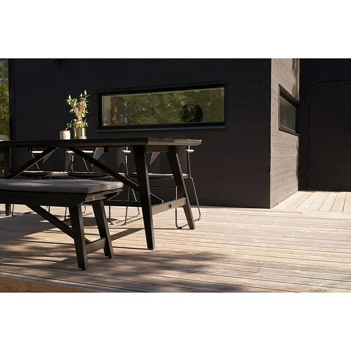 SENSUM Gartensessel Öje - B x T x H: 56 x 60 x 80 cm, Streckmetall, Anthrazit, Stapelbar