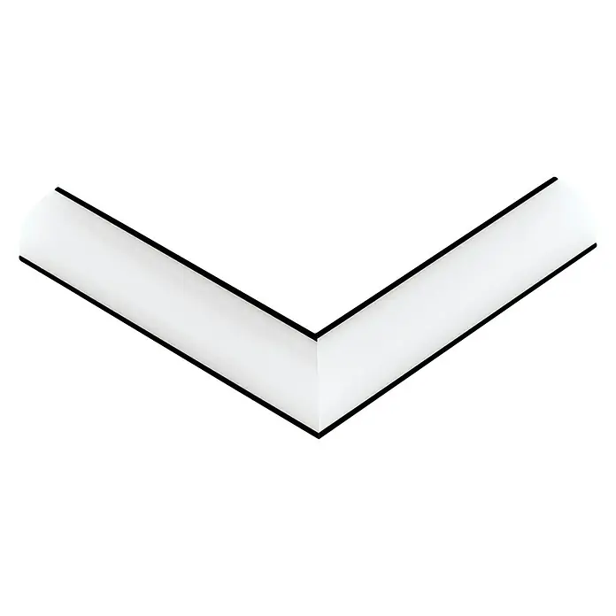Eglo Eckverbinder Corner Profile 1 rechts - Schwarz, 11 cm, Aluminium - Vorderansicht