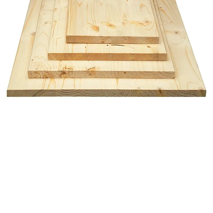 Masivna drvena lijepljena ploča - Smreka, D x Š x D: 120 x 20 x 1,8 cm - Pogled s lijeve strane