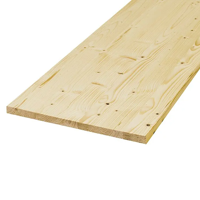 Exclusivholz Leimholzplatte - Fichte/Tanne, 800 x 200 x 18 mm - Linke Seitenansicht