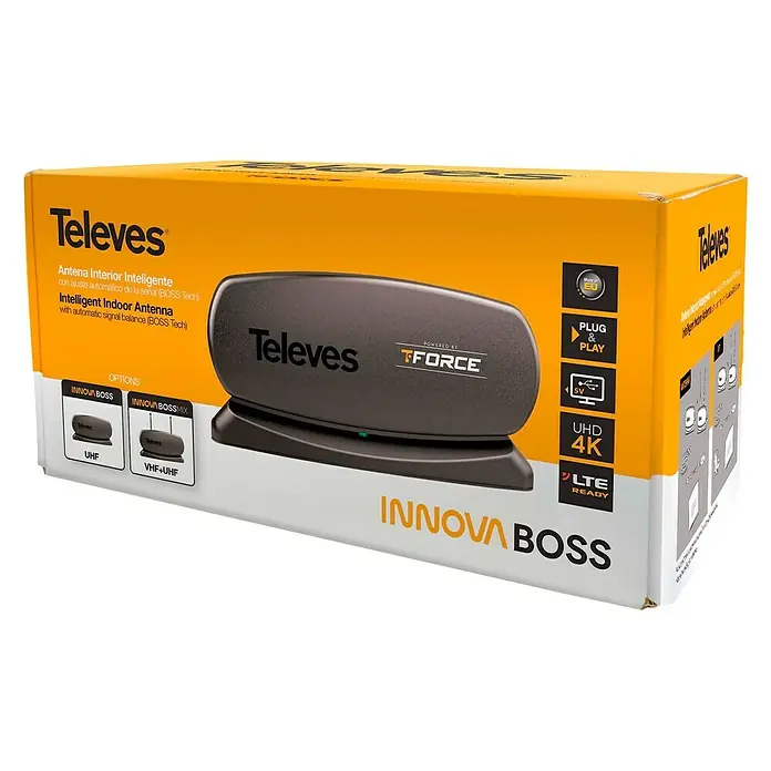 Televés Antena Innova Boss - Largo: 10 cm, Negro