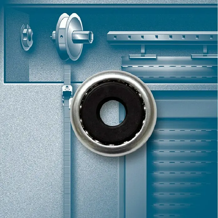 Schellenberg Kugellager Maxi - Durchmesser: 40 mm, Durchmesser Achtkantwelle: 60 - 70 mm - Vorderansicht