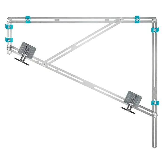 Wolfcraft Calibrador de peldaños - Específico para: Construcción de escaleras