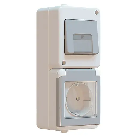Elektro Material Fluid Combinación de interruptores para estancias con humedad