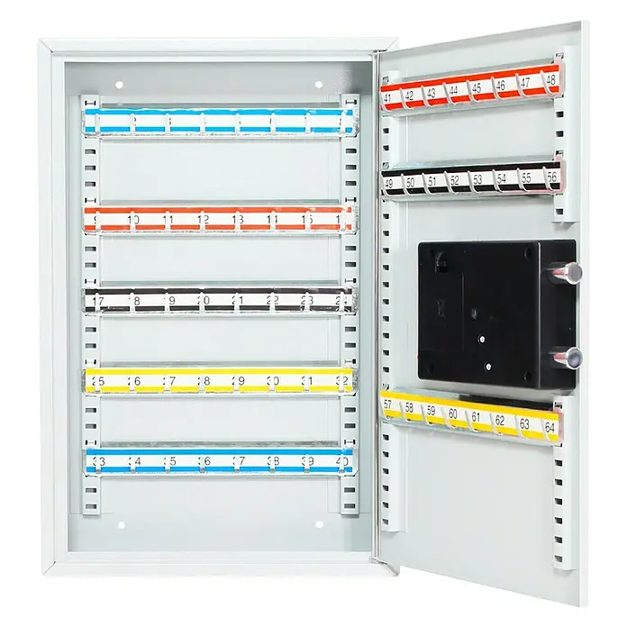 Rottner Schlüsselkasten S 64 - Geeignet für: 64 Schlüssel, L x B x H: 8 x 30 x 45 cm, Elektronisches Zahlenschloss