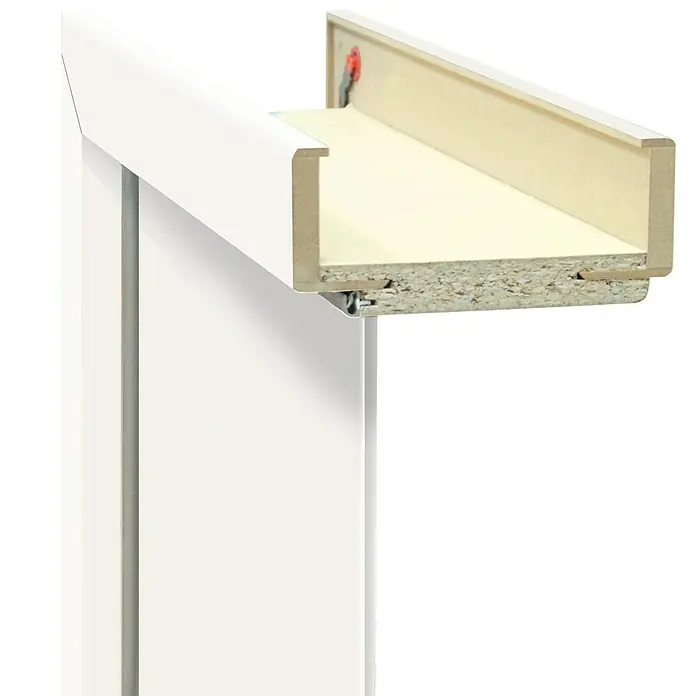 Türzarge Monari - 860 x 1.985 mm, Wandstärke: 120 mm, DIN Anschlag: Links, Uni Weiß