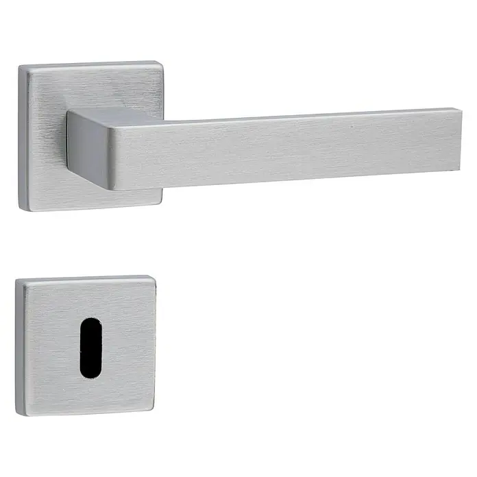 Diamond Doors Zimmertürgarnitur Savannah - Türstärke: 40 mm - 45 mm, Buntbart BB, Edelstahl - Linke Seitenansicht
