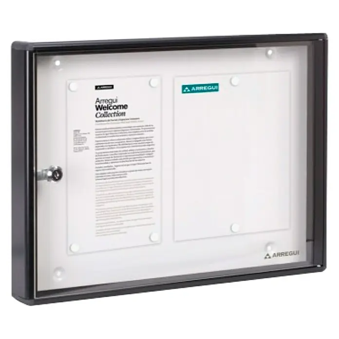 Arregui Panel de pared PAN44 - L x An x Al: 48 x 35 x 5 cm, Aluminio, Negro
