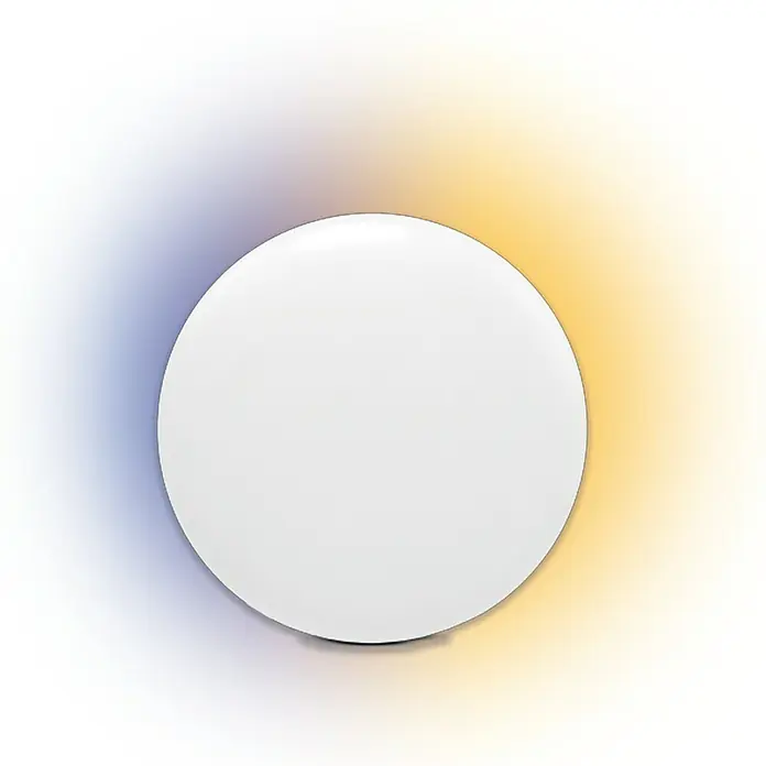 Garza Plafón LED redondo WiFi Smart - 18 W, Ø x Al: 300 mm x 5 cm, Blanco, Blanco cálido