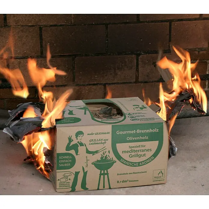 Leña Gourmet asado olivo - 8,7 l, Mezcla de maderas