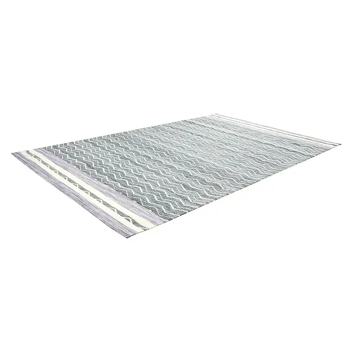 Kayoom Flachgewebeteppich Mirage - Grau/Violett, 170 x 120 cm, 80 % Wolle, 20 % Viskose - Linke Seitenansicht