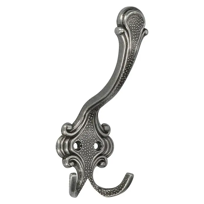 Siro Garderobenhaken - L x B x H: 5,8 x 14,8 x 6,8 cm, Anzahl Haken: 1 Stk., Eisen Antik