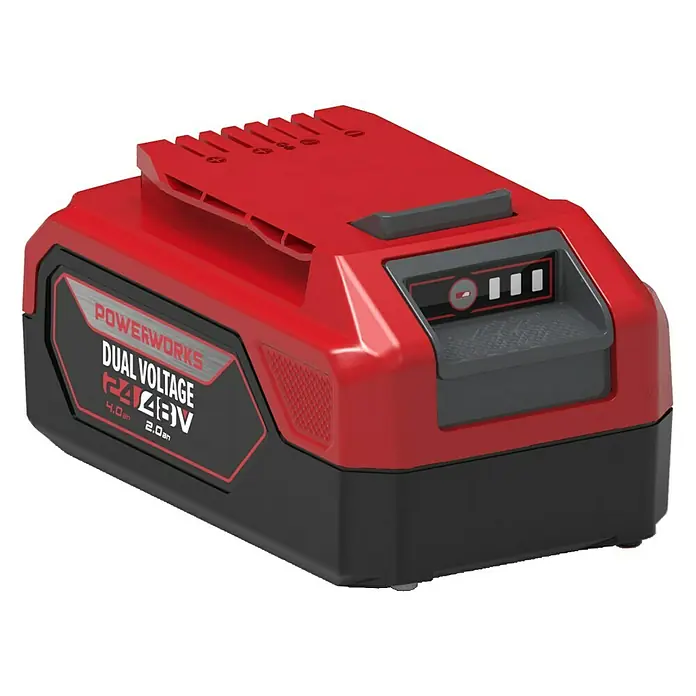 Powerworks Dual Voltage Baterija P2448B2 Dual Voltage -  - Pogled s desne strane