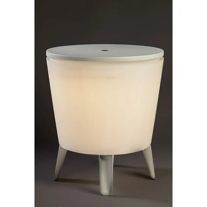 Keter Prijenosni hladnjak /stol Illuminated - D x Š x V: 49,5 x 49,5 x 84,5 cm, Bijele boje