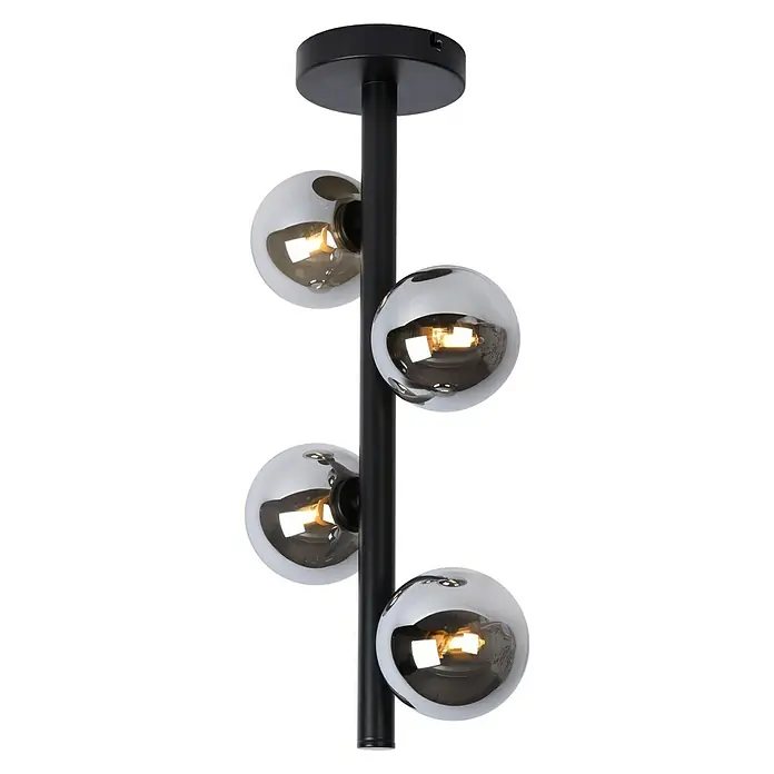 Lucide Tycho Pendelleuchte - L x B x H: 22,5 x 22,5 x 48 cm - Rechte Seitenansicht