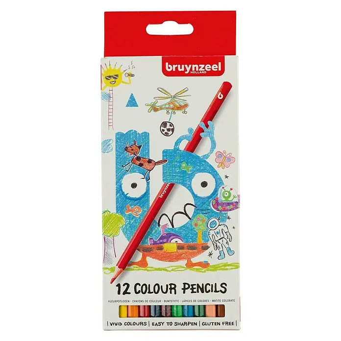 Talens Bruynzeel Set de lápices de dibujo - 12 ud., Multicolor